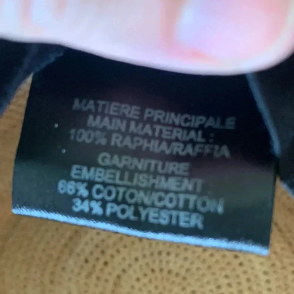 Like new in box MAISON MICHEL Paris Big Kate 20SS crochet straw hat size m - Picture 6 of 9